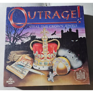 Vintage 1995 Outrage Steal The Crown Jewels Tower Of London Board Game 95% Comp